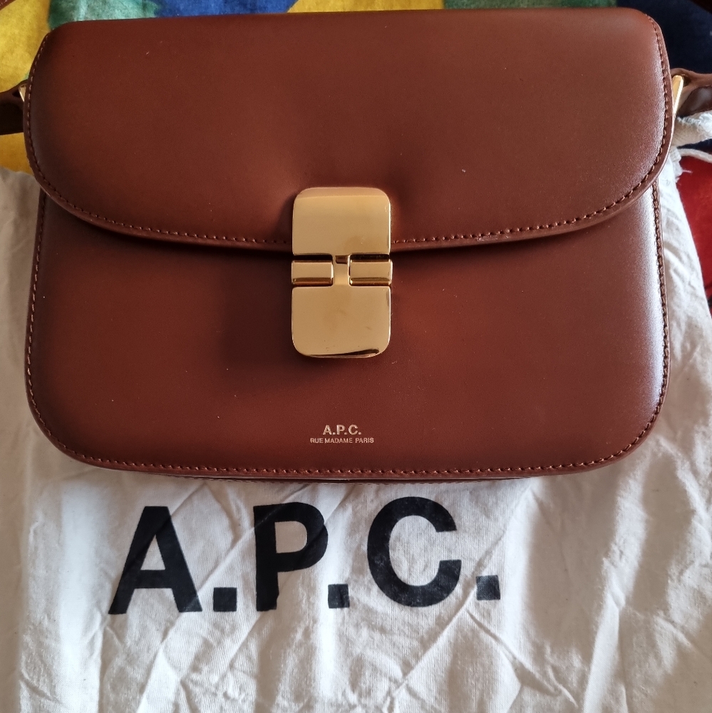 Authentic APC small grace brown bag with dust bag, like new - Picture 1 of 11